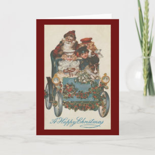 Carte de Noël de transport sans cheval