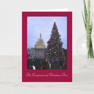 Carte de Noël de travailleur de gouvernement