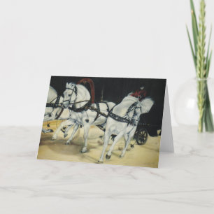 Carte de Noël de "troïka"