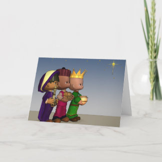 Carte de Noël de trois sages