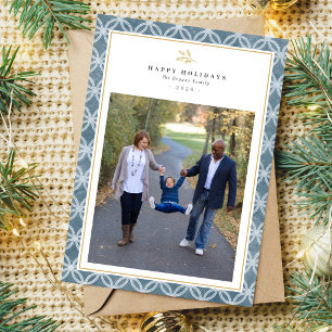 Carte de Noël de vacances heureuse en famille