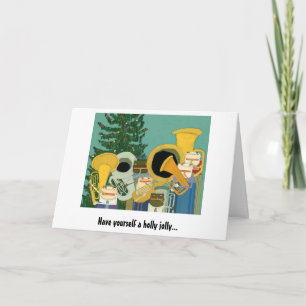 carte de Noël de vacances muscial