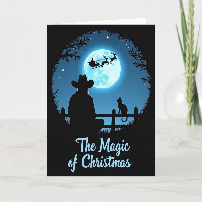 Carte de Noël de vol fantaisiste (Devant)