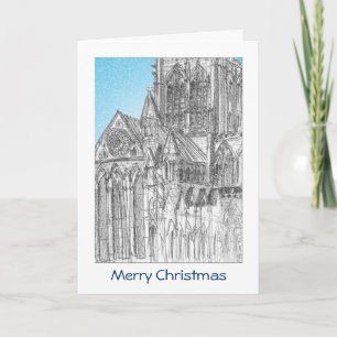 Carte de Noël de York Minster avec la SALUTATION