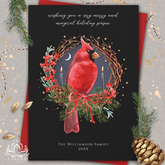 Carte de Noël, de Yule et de solstice d'hiver au C (Créateur téléchargé)