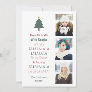 Carte de Noël Deck The Halls