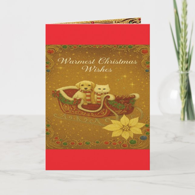 Carte de Noël décorative (Devant)