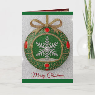 Carte de Noël décorative