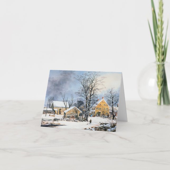 Carte de Noël démodée (Devant)