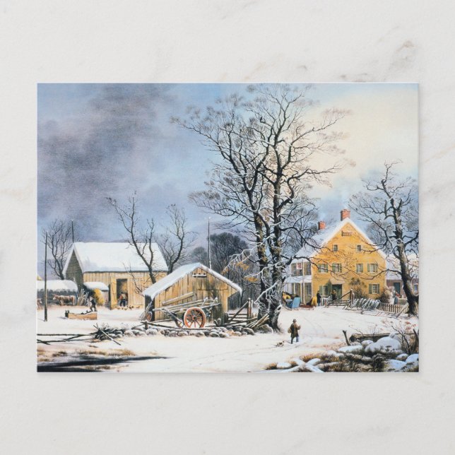 Carte de Noël démodée (Devant)