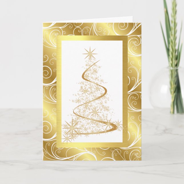 Carte de Noël d'entreprise avec Noël T (Devant)