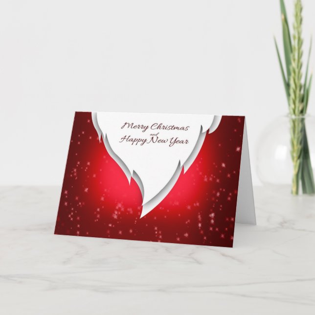 Carte de Noël d'entreprise avec Père Noël (Devant)