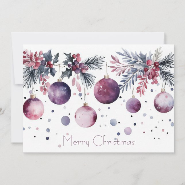 Carte de Noël d'entreprise personnalisée (Devant)