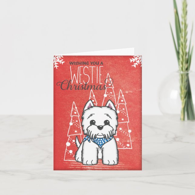Carte de Noël des amateurs de Westie (Devant)
