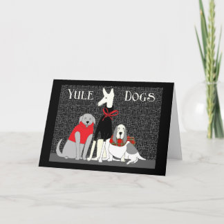 Carte de Noël des Chiens de Yule