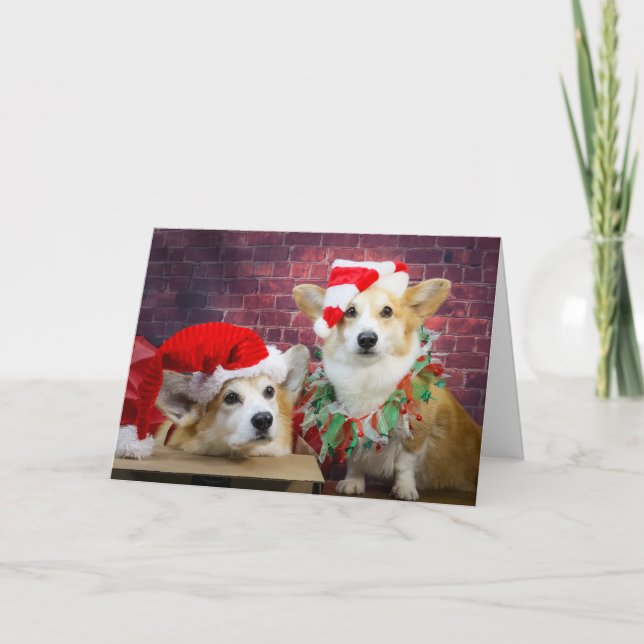Carte de Noël des elfes de Corgi (Devant)