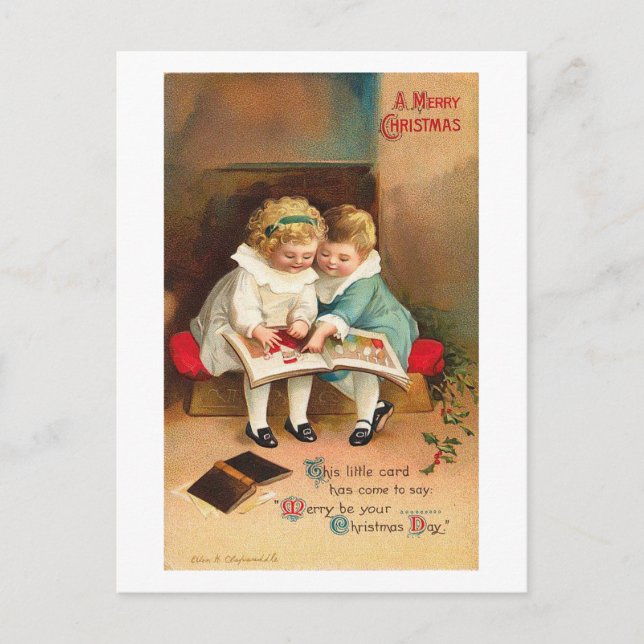 Carte de Noël des livres pour enfants (Devant)