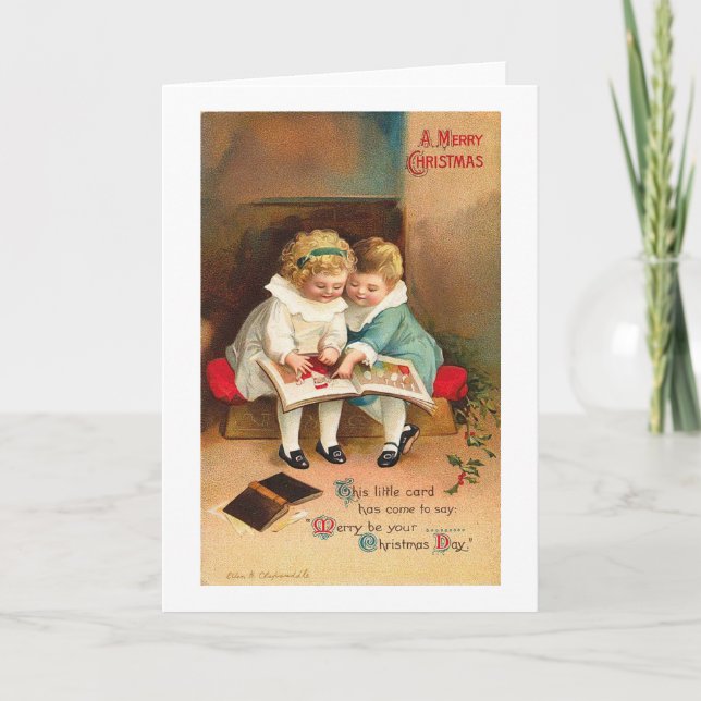 Carte de Noël des livres pour enfants (Devant)