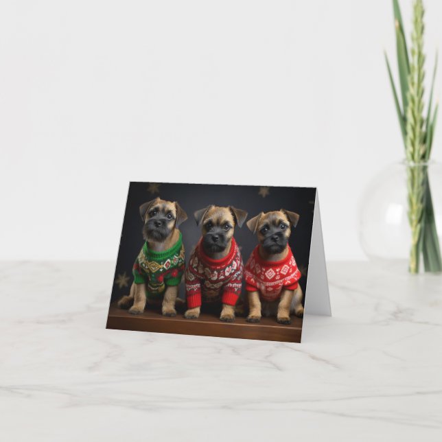 Carte de Noël des Marionnettes Terrier (Devant)