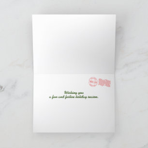 Carte de Noël des perroquets tropicaux