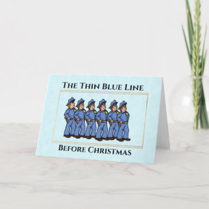 Carte de Noël des policiers de la Ligne Bleue Minc