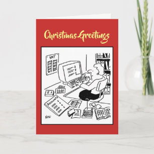 Carte de Noël des services de secrétariat