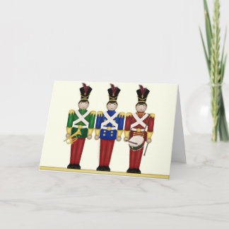 Carte de Noël des soldats de jouets