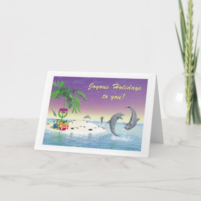 Carte de Noël - "Desert Isle Christmas" (Devant)