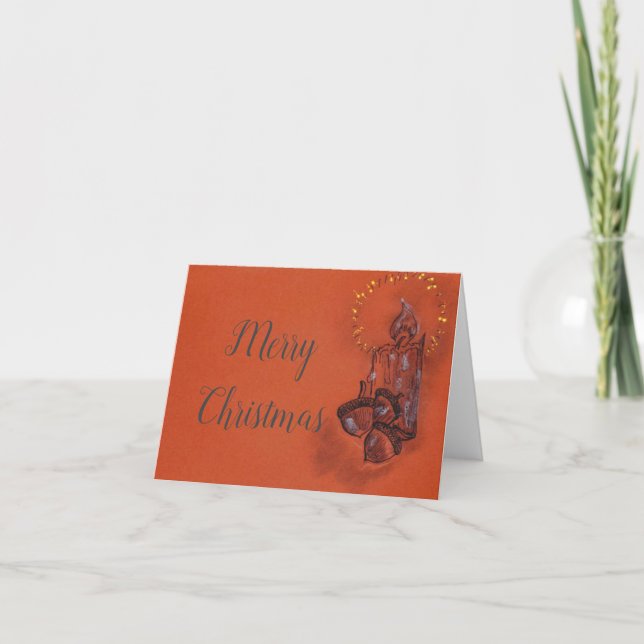 Carte de Noël dessinée à la main (Devant)