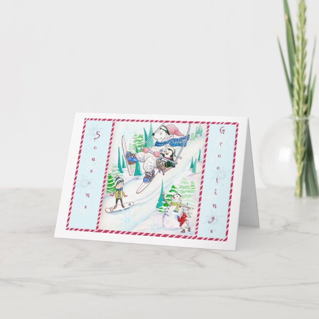 Carte de Noël d'hiver (Devant)