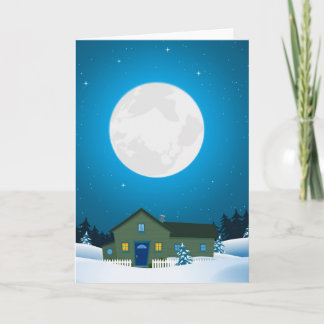 Carte de Noël d'hiver