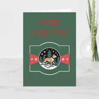 Carte de Noël Doggy Winter Wonderland