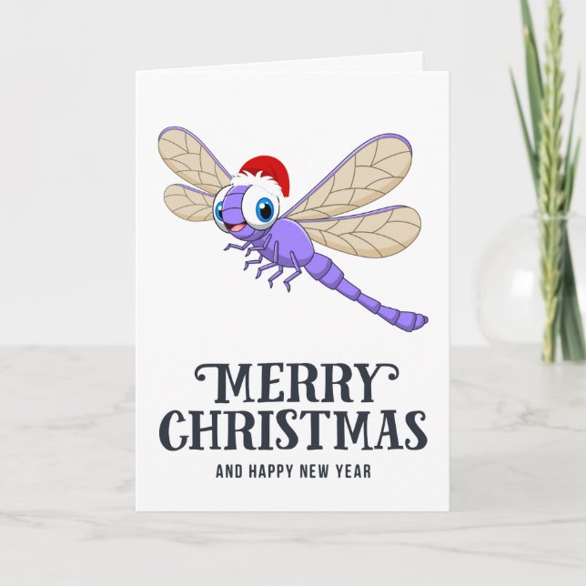 Carte de Noël dragonfly (Devant)