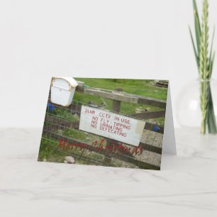 Carte de Noël drôle