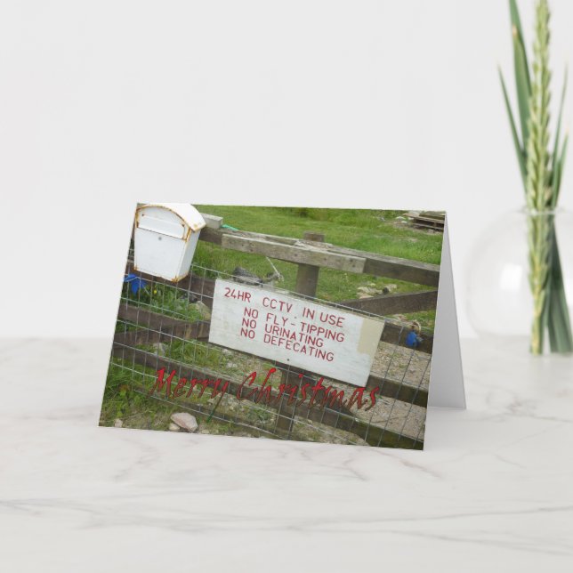 Carte de Noël drôle (Devant)