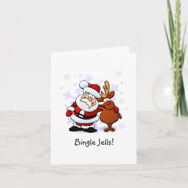 Carte de Noël drôle Bingle Jells (Devant)