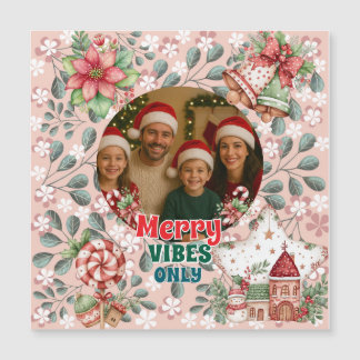 Carte de Noël drôle – Bonnes Vibrations Uniquement