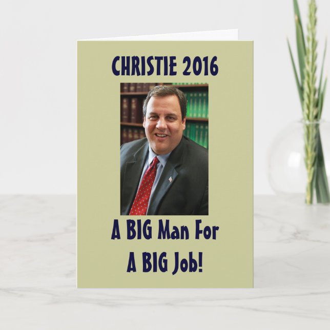 Carte de Noël drôle de Chris Christie 2016 (Devant)