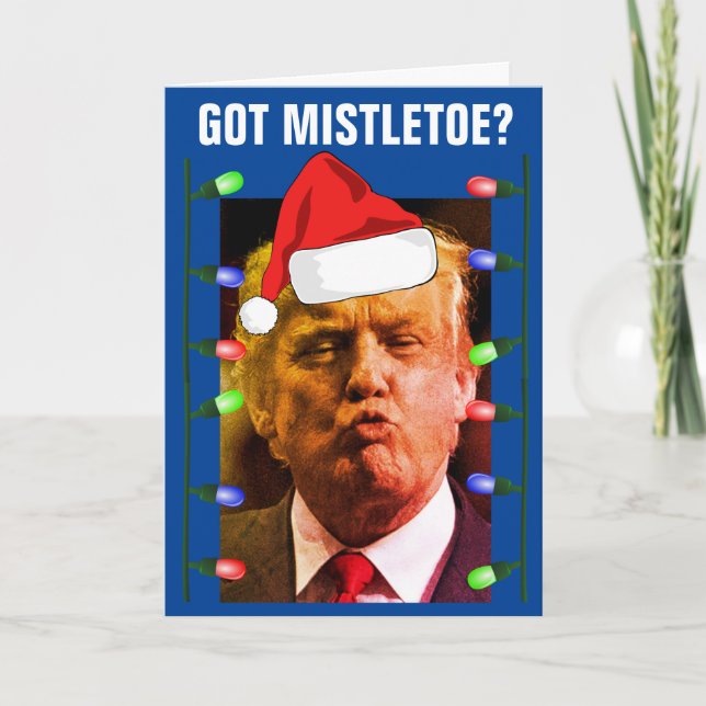 CARTE DE NOËL DRÔLE DE DONALD TRUMP (Devant)