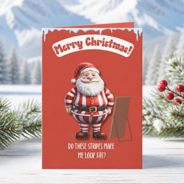 Carte de Noël drôle de Père Noël (Créateur téléchargé)