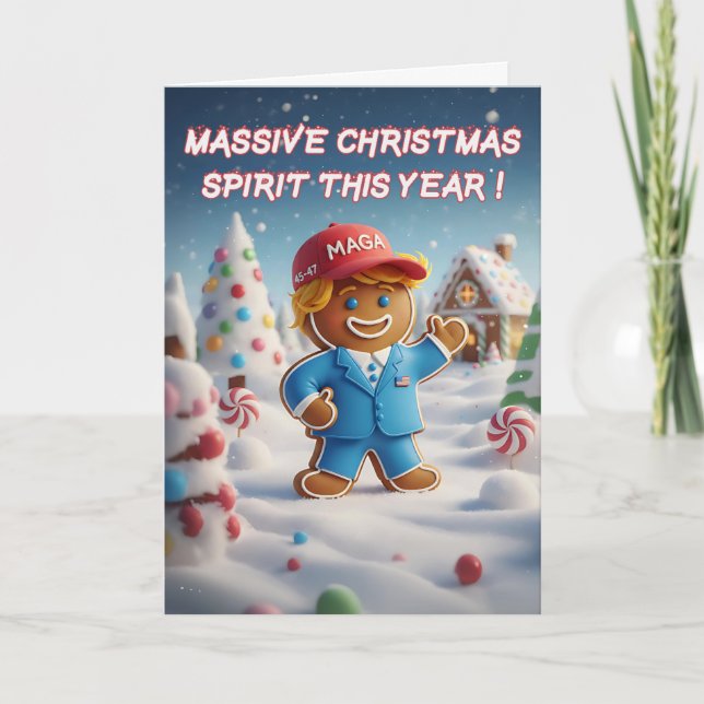 Carte de Noël drôle de Trump | Noël MAGA (Devant)