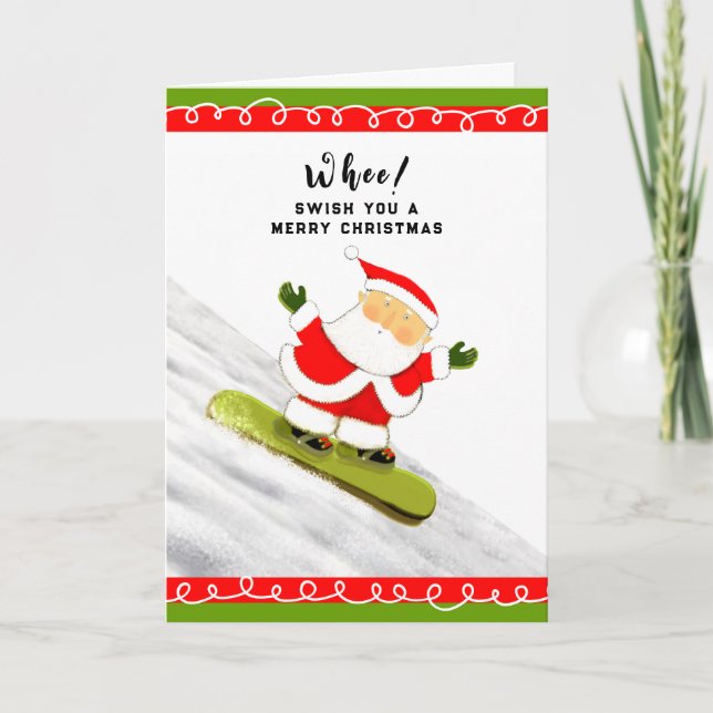 Carte de Noël drôle de vacances (Devant)