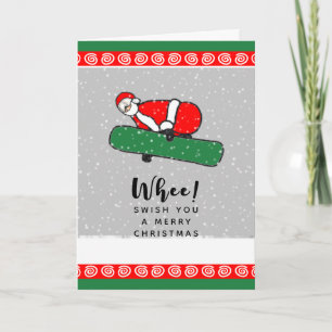 Carte de Noël drôle de vacances