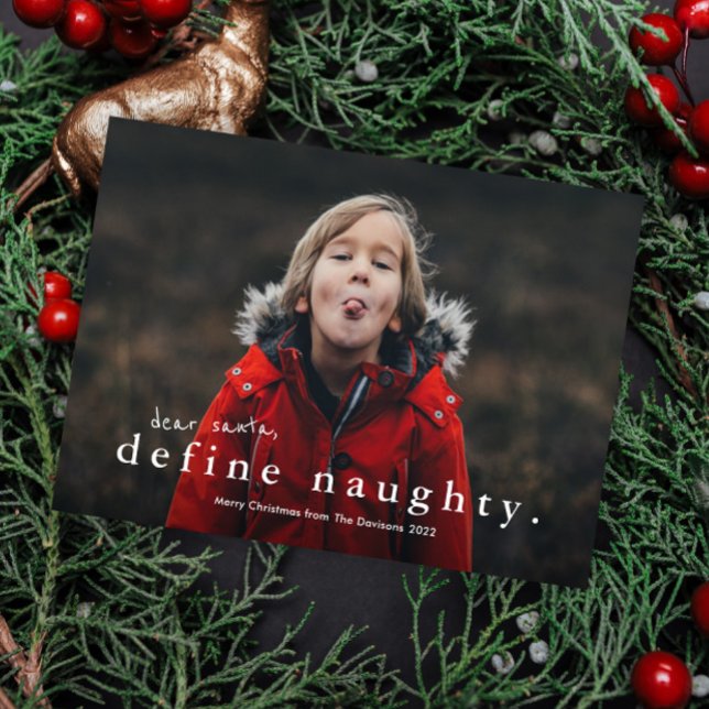 Carte de Noël drôle dévergondée 3 Photo Budget (Créateur téléchargé)