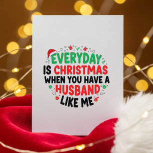 Carte de Noël drôle et mignonne, cadeau pour femme