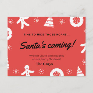 Carte de Noël drôle humoristique