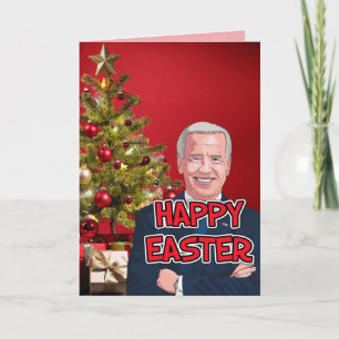 CARTE DE NOËL DRÔLE JOE BIDEN CONFUS CARTES DRÔLES