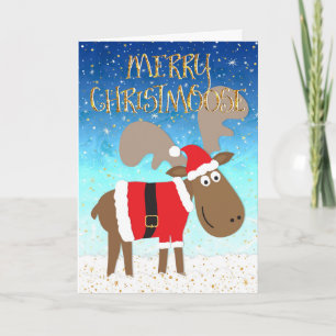 Carte de Noël drôle - Joyeux Christmoose
