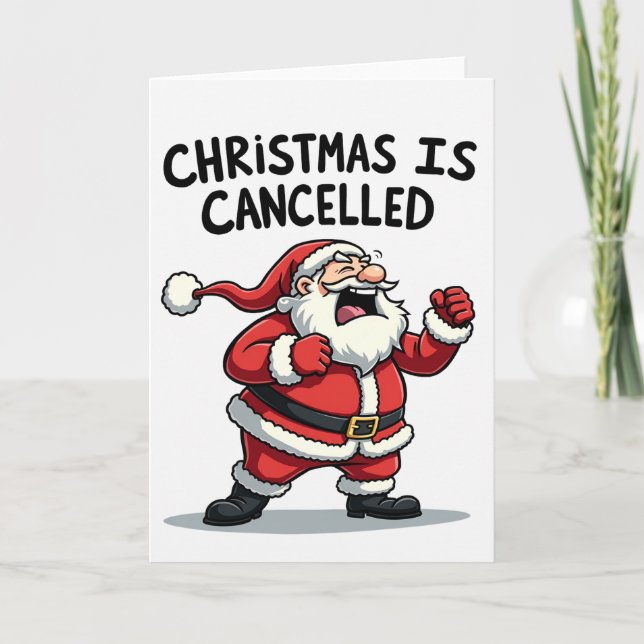 Carte de Noël drôle Père Noël Noël (Devant)
