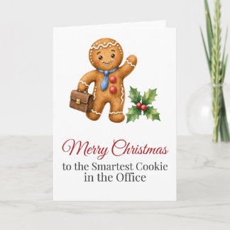 Carte de Noël drôle pour collègue - Meilleur cooki